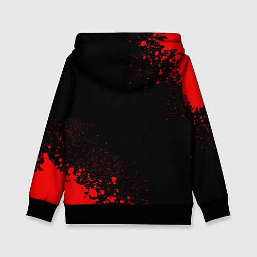 Детская толстовка Opel - red gradient вертикально / 3D-Черный – фото 2