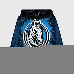 Толстовка-худи детская Даллас Маверикс лого, цвет: 3D-красный