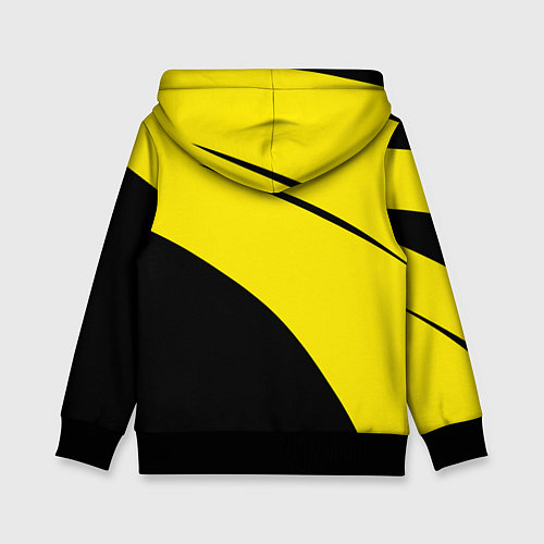 Детская толстовка Football жёлто-чёрный двуцветный / 3D-Черный – фото 2
