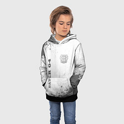 Толстовка-худи детская Bayer 04 - white gradient вертикально, цвет: 3D-черный — фото 2