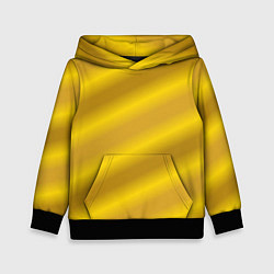 Толстовка-худи детская Золотой градиент, цвет: 3D-черный