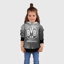 Толстовка-худи детская Borussia - grey gradient, цвет: 3D-черный — фото 2
