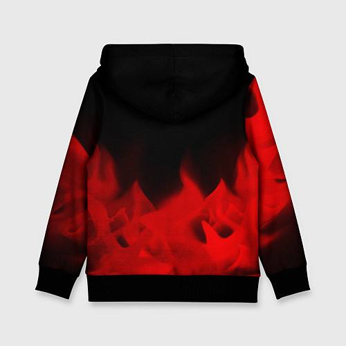 Детская толстовка Rainbow Six - red gradient посередине / 3D-Черный – фото 2
