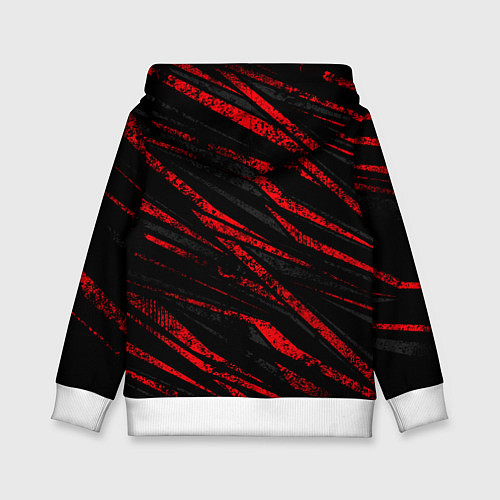 Детская толстовка Dota 2 - красные потертости / 3D-Белый – фото 2
