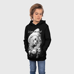 Толстовка-худи детская Все дуреют с этих пиратов, цвет: 3D-черный — фото 2