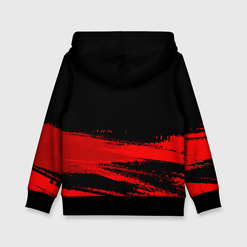 Детская толстовка Lexus - red gradient посередине / 3D-Черный – фото 2