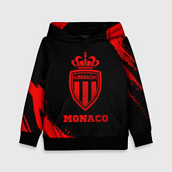 Толстовка-худи детская Monaco - red gradient, цвет: 3D-черный