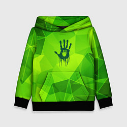 Толстовка-худи детская Death Stranding green poly, цвет: 3D-черный