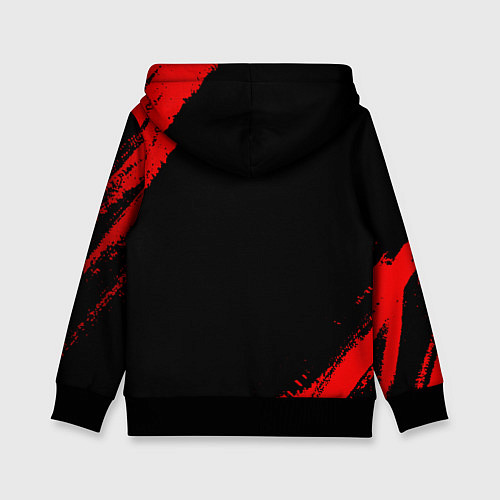 Детская толстовка Jaguar - red gradient / 3D-Черный – фото 2
