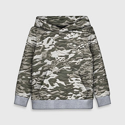 Толстовка-худи детская Фактурный камуфляж, цвет: 3D-меланж