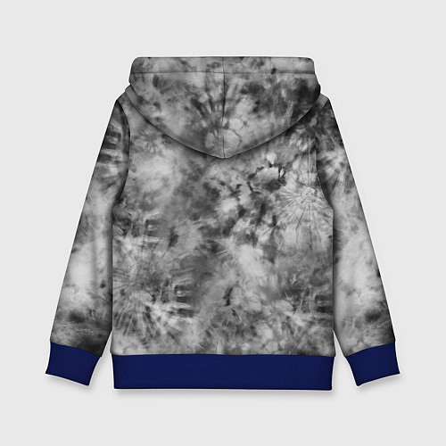 Детская толстовка Серый тай дай - абстракция / 3D-Синий – фото 2