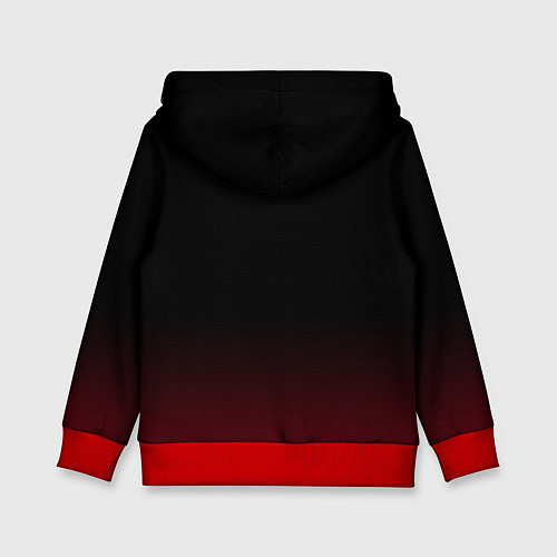 Детская толстовка Metallica - fire skull / 3D-Красный – фото 2