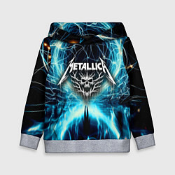 Толстовка-худи детская Neon glow - Metallica, цвет: 3D-меланж