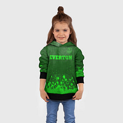 Толстовка-худи детская Everton - green gradient посередине, цвет: 3D-черный — фото 2