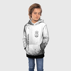 Толстовка-худи детская Liverpool - white gradient вертикально, цвет: 3D-черный — фото 2