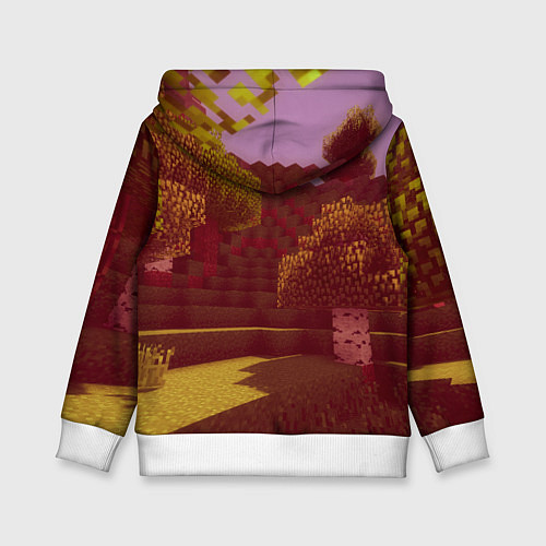 Детская толстовка Try again - Minecraft / 3D-Белый – фото 2