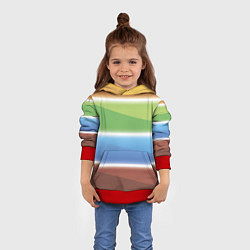 Толстовка-худи детская Просвет, цвет: 3D-красный — фото 2