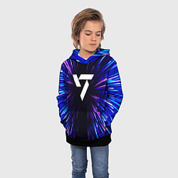 Толстовка-худи детская Seventeen neon energy, цвет: 3D-черный — фото 2