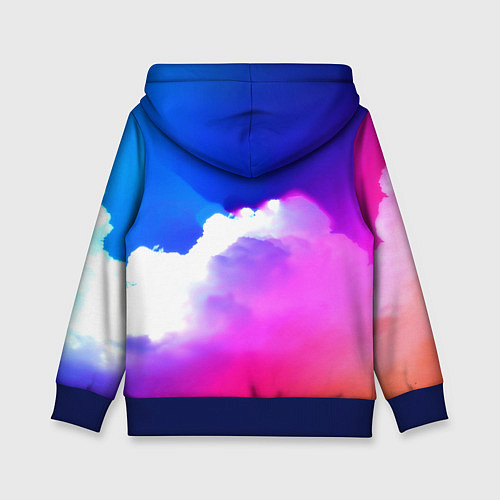 Детская толстовка Portal закат / 3D-Синий – фото 2