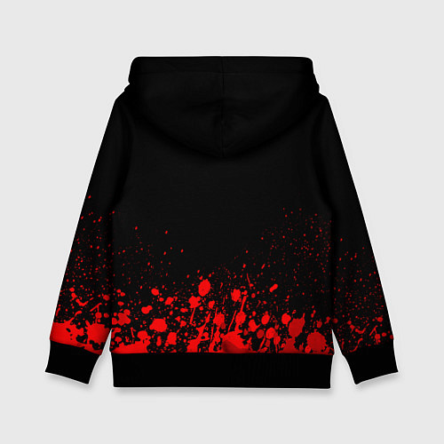 Детская толстовка AEK Athens - red gradient посередине / 3D-Черный – фото 2