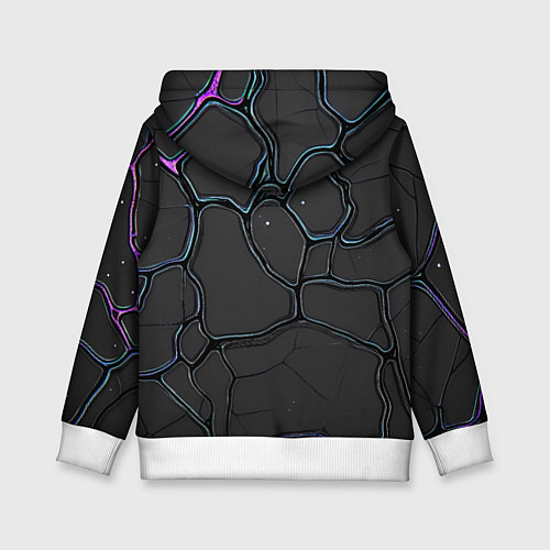 Детская толстовка Плита хай-тек текстура / 3D-Белый – фото 2