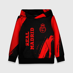 Детская толстовка Real Madrid - red gradient вертикально