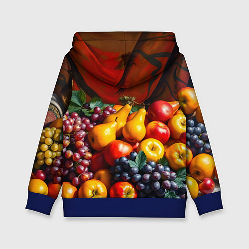 Детская толстовка Фруктовый натюрморт / 3D-Синий – фото 2