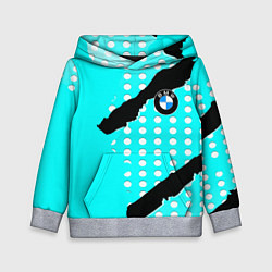 Толстовка-худи детская BMW sport краски, цвет: 3D-меланж