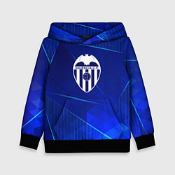 Толстовка-худи детская Valencia blue poly, цвет: 3D-черный