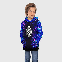 Толстовка-худи детская Club Brugge neon energy, цвет: 3D-черный — фото 2