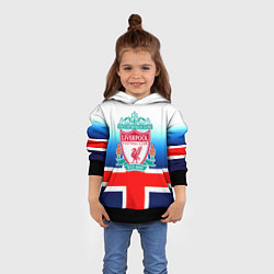 Толстовка-худи детская Liverpool Англия, цвет: 3D-черный — фото 2