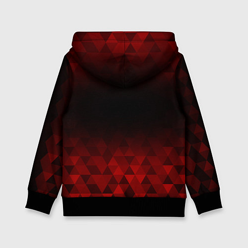 Детская толстовка Death Stranding red poly / 3D-Черный – фото 2