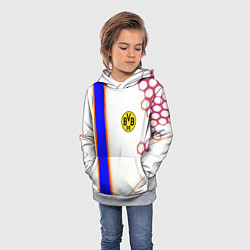 Толстовка-худи детская Borussia geometry sport, цвет: 3D-меланж — фото 2