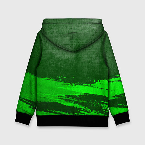 Детская толстовка Dongfeng - green gradient посередине / 3D-Черный – фото 2