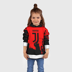 Толстовка-худи детская Ювентус jujym, цвет: 3D-белый — фото 2