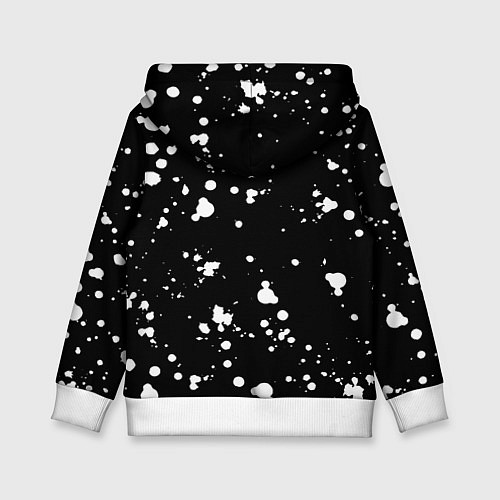 Детская толстовка Doom белые краски всплеск / 3D-Белый – фото 2