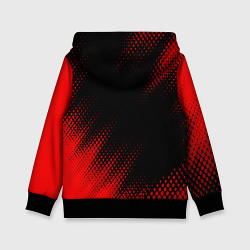 Детская толстовка Peugeot - red gradient вертикально / 3D-Черный – фото 2