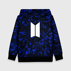 Толстовка-худи детская BTS blue energy, цвет: 3D-черный