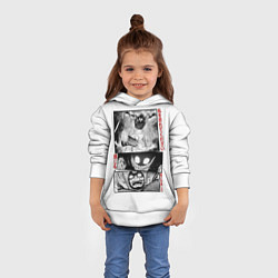 Толстовка-худи детская DanDaDan: Fight, цвет: 3D-белый — фото 2