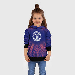Толстовка-худи детская Manchester United red energy, цвет: 3D-черный — фото 2
