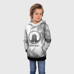 Толстовка-худи детская Great Wall - white gradient, цвет: 3D-черный — фото 2