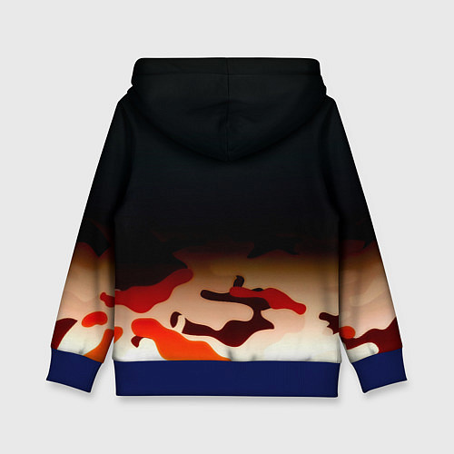 Детская толстовка Roma камуфляжный стиль / 3D-Синий – фото 2