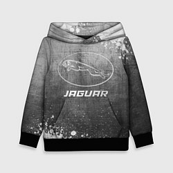 Толстовка-худи детская Jaguar - grey gradient, цвет: 3D-черный
