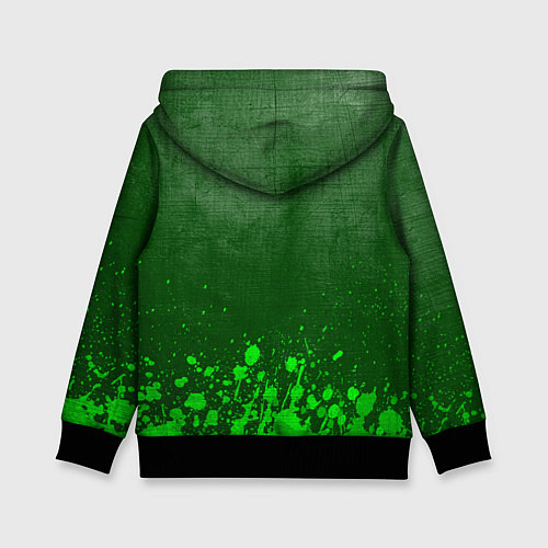 Детская толстовка Skoda - green gradient посередине / 3D-Черный – фото 2