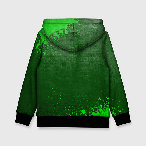 Детская толстовка Chevrolet - green gradient / 3D-Черный – фото 2