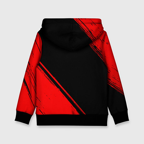 Детская толстовка Assassins Creed - red gradient вертикально / 3D-Черный – фото 2