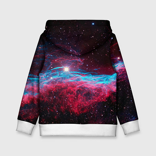 Детская толстовка Далматинец бравый космонавт - нейроарт / 3D-Белый – фото 2