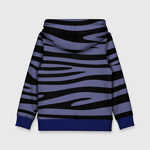 Детская толстовка Морские полоски / 3D-Синий – фото 2