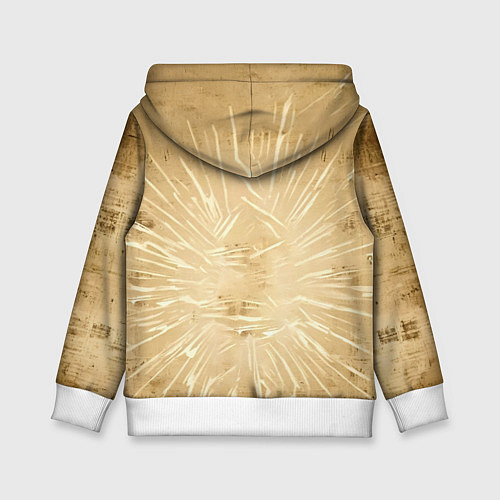 Детская толстовка Боксер на бежевом / 3D-Белый – фото 2