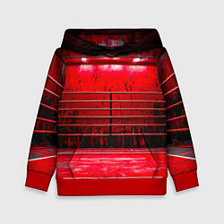 Толстовка-худи детская Красный ринг, цвет: 3D-красный